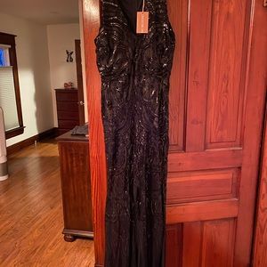Sequin full length gown